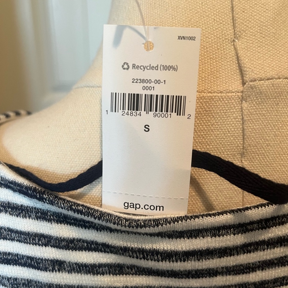 GAP Black and White Striped Mini Dress - Picture 4 of 4